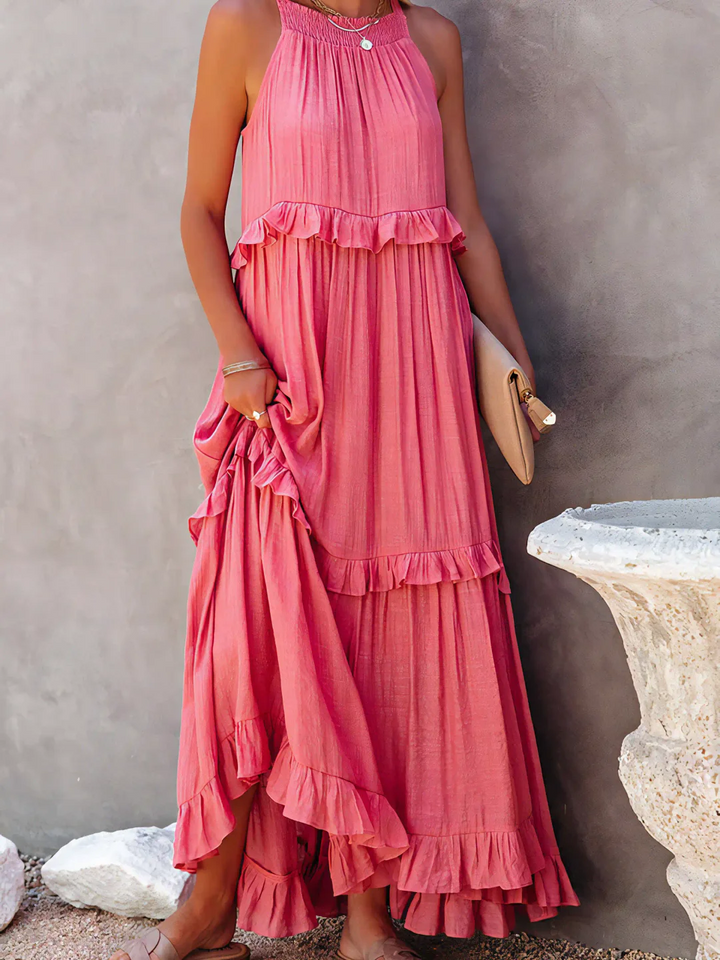 Maxi Dress with Ruffles by Elsie