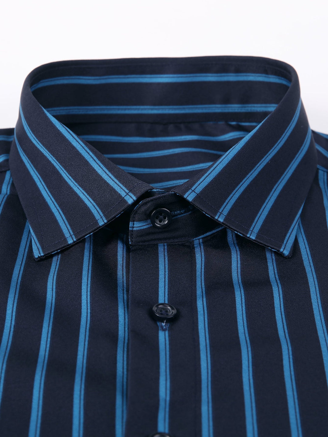 Button-Up Striped Long Sleeve Shirt