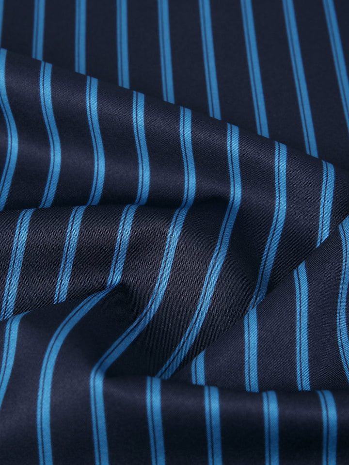 Button-Up Striped Long Sleeve Shirt