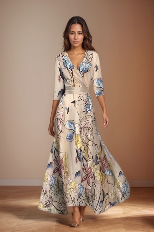 Isabella Floral Dress | Timeless Elegance