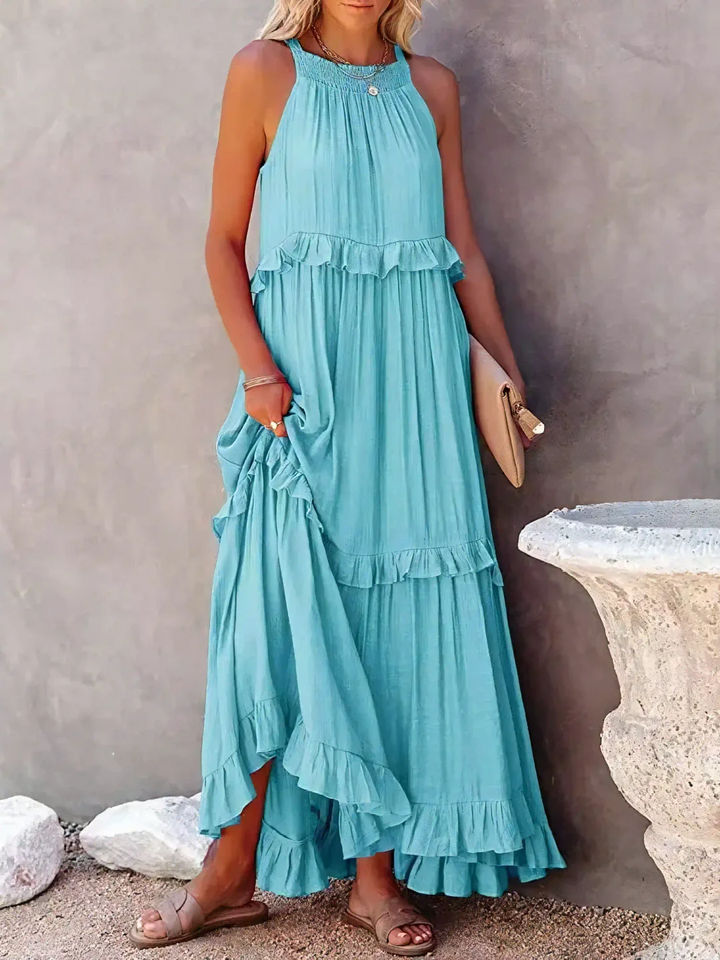 Maxi Dress with Ruffles by Elsie