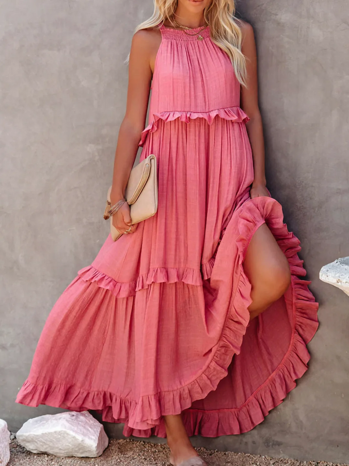 Maxi Dress with Ruffles by Elsie