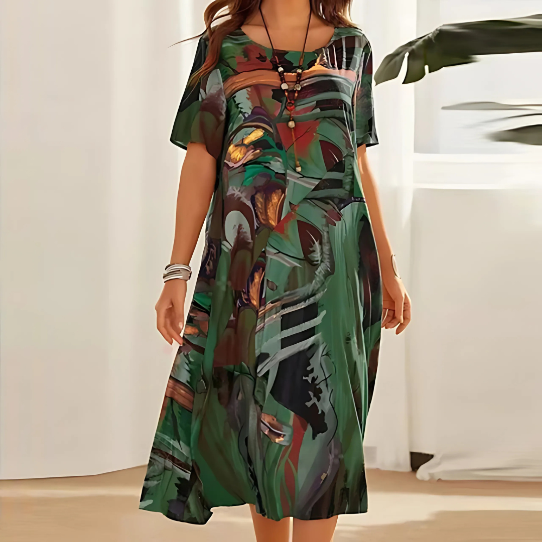 Abstract Print Dress | Stylish Filomena