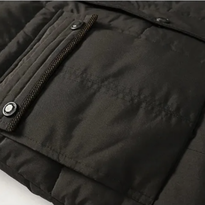 Chic Winter Jacket with Quilted Fleece