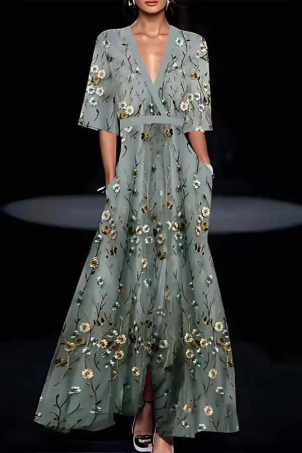 Isabella Floral Dress | Timeless Elegance