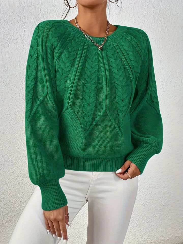 Aviora™ | Elegant Cable Knit Sweater for Casual Style