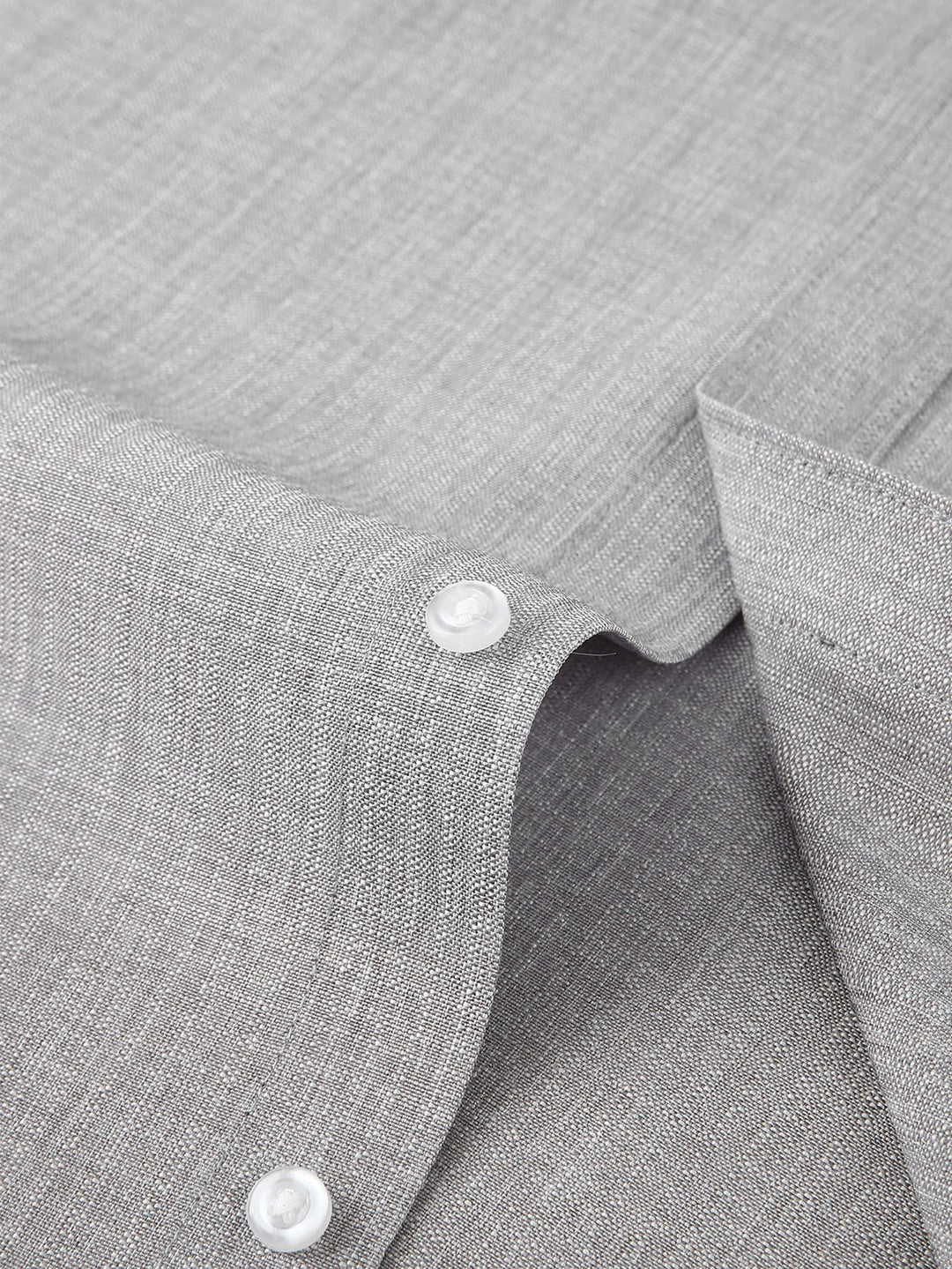 High Collar Textured Long Sleeve Shirt