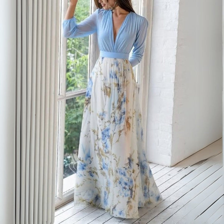 Maxi Dress in Elegant Floral Design by Dolores