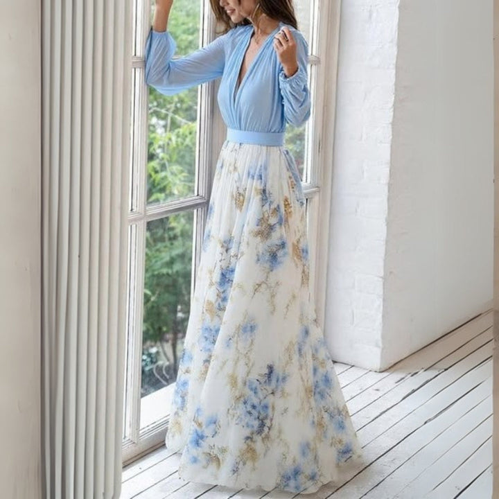 Maxi Dress in Elegant Floral Design by Dolores