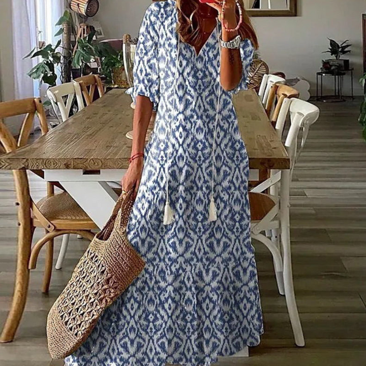 Boho Dress with Tummy Coverage | Dianna