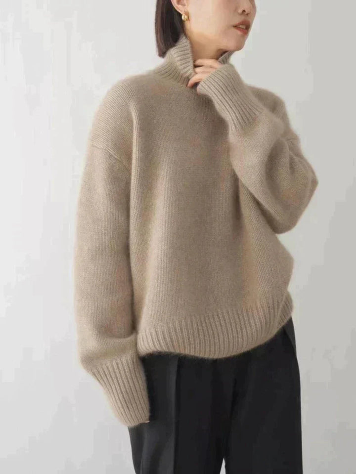 Soft and Cozy Knitted Turtleneck Sweater by Elvira™