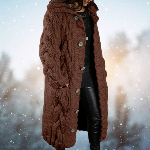 Elegant Women's Woven Cardigan by Bella