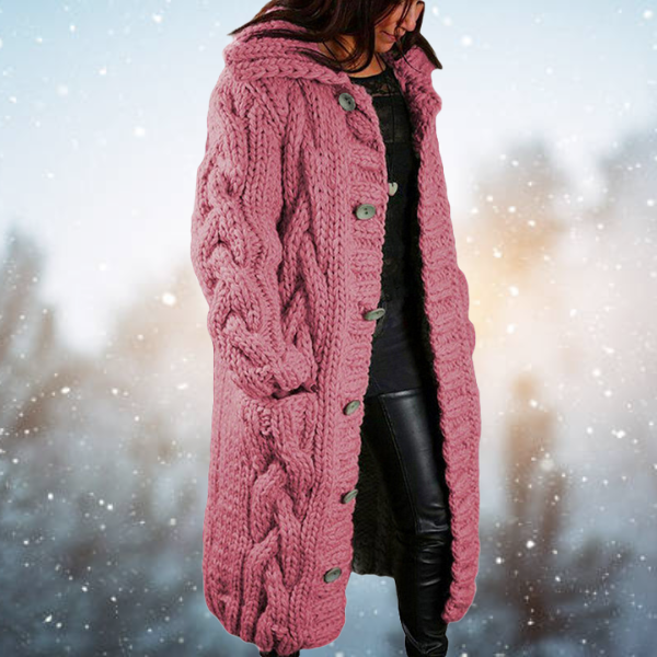 Elegant Women's Woven Cardigan by Bella