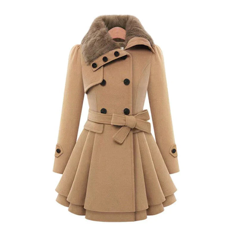 Chic Vegan Fur Trench by Victoria™