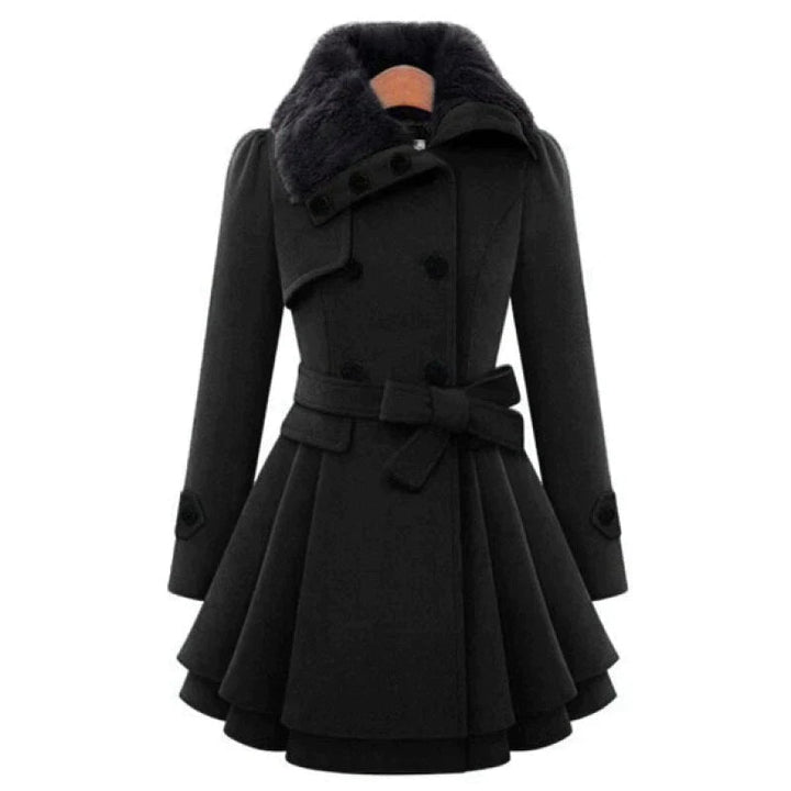 Chic Vegan Fur Trench by Victoria™