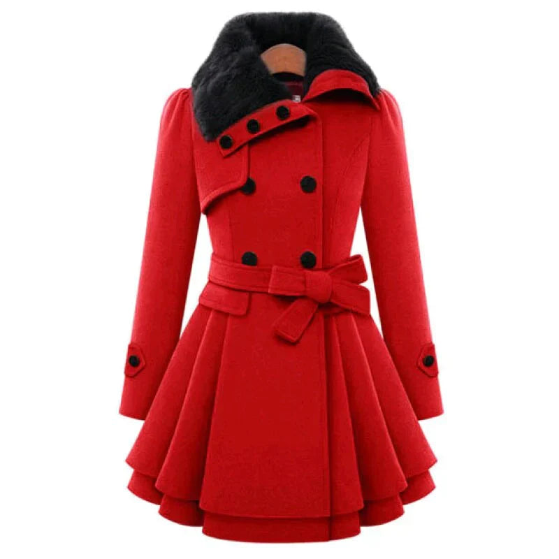 Chic Vegan Fur Trench by Victoria™