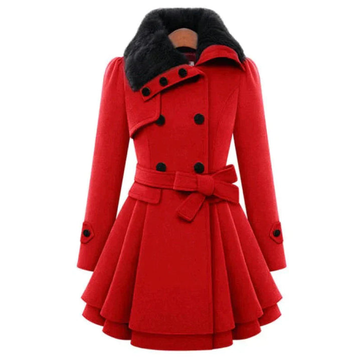 Chic Vegan Fur Trench by Victoria™