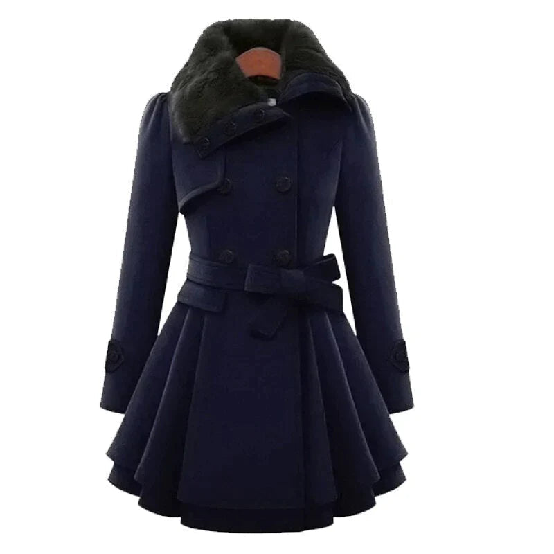 Chic Vegan Fur Trench by Victoria™
