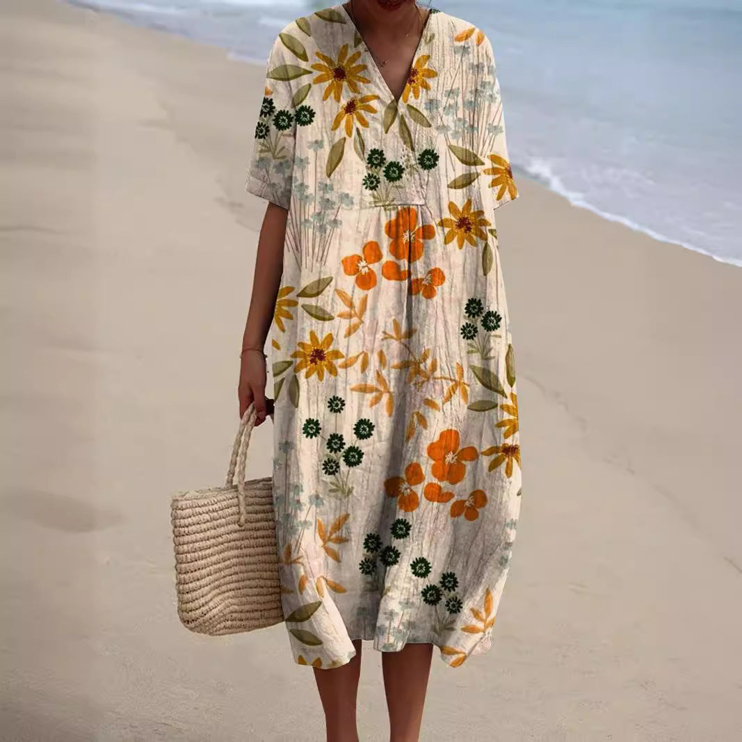Nicka™ | Vibrant Floral Pattern Dress