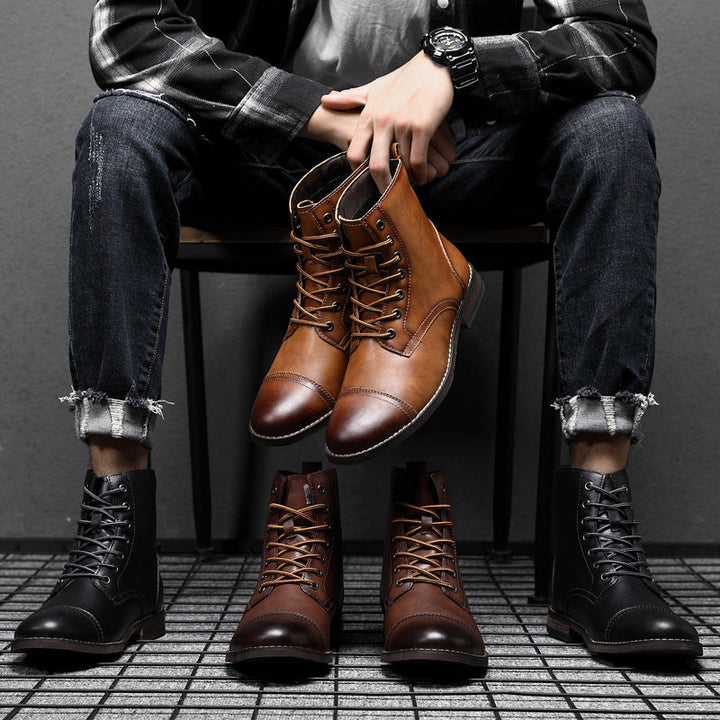 Ankle Boots in Faux Leather by Morgan