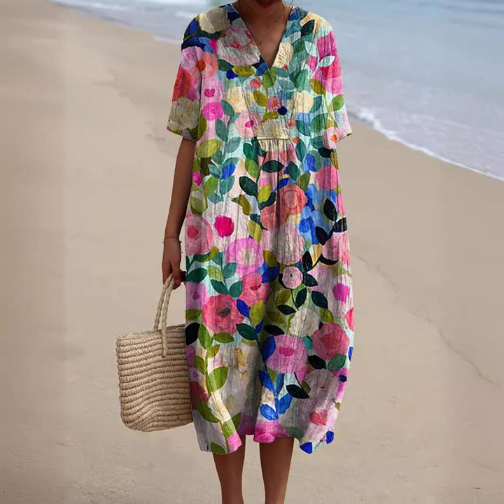 Nicka™ | Vibrant Floral Pattern Dress