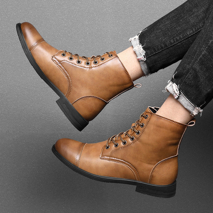Ankle Boots in Faux Leather by Morgan