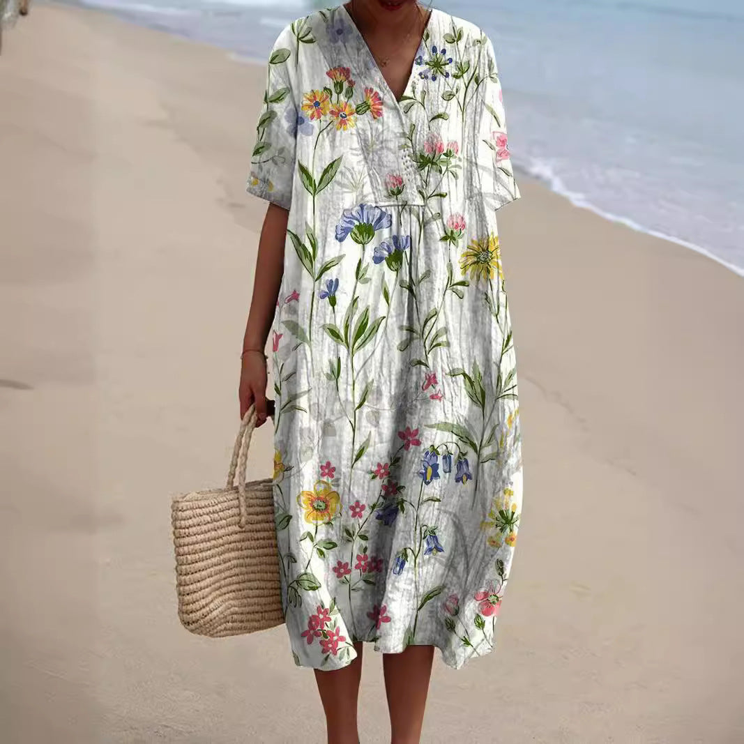 Nicka™ | Vibrant Floral Pattern Dress