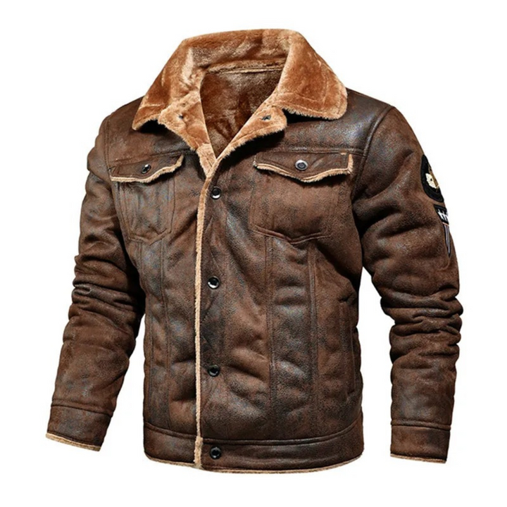 Noxar™ | Versatile Leather Jacket for Warmth