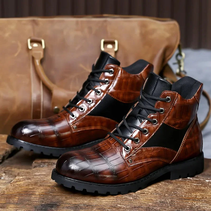 Crocodile Leather Boots by Rendell™
