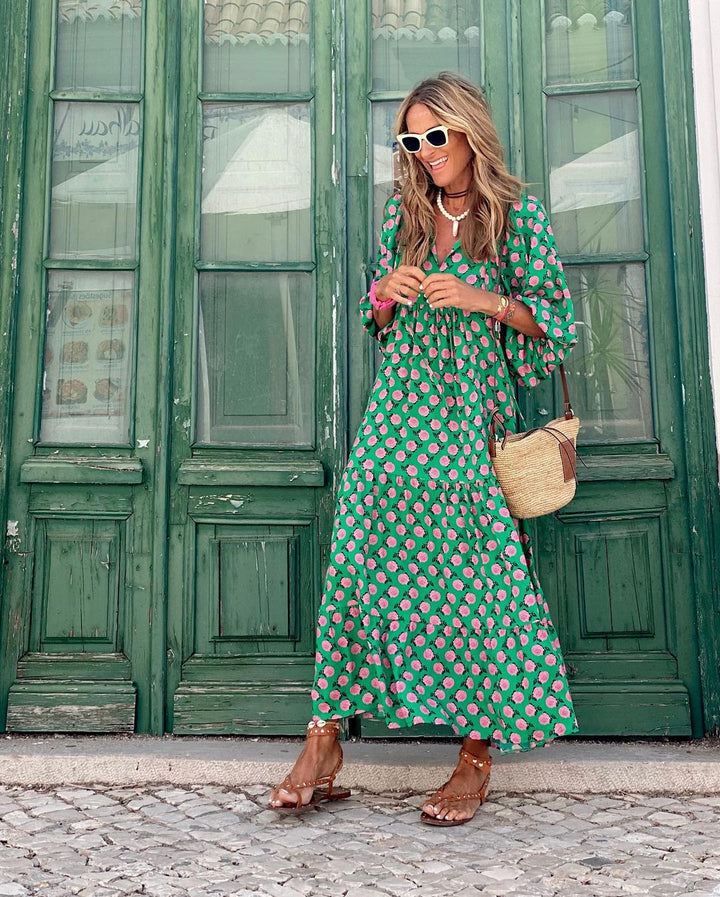 Viola™ | Summer Dress with Playful Floral Design
