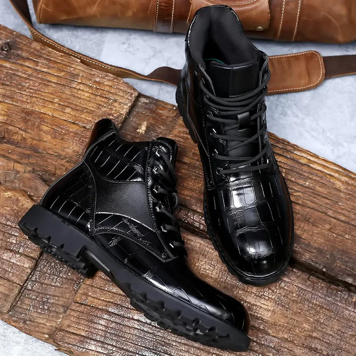 Crocodile Leather Boots by Rendell™