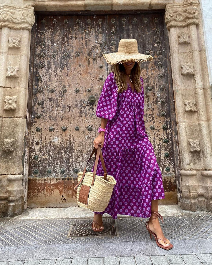 Viola™ | Summer Dress with Playful Floral Design