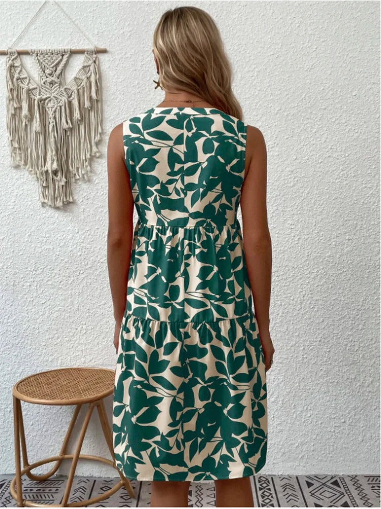 Avery™ - Chic Mini Dress with Sleeveless Design
