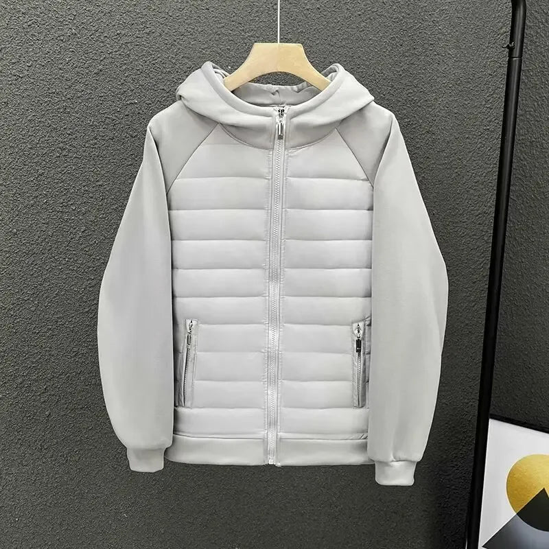 Chic Cotton Jacket with Quilted Design