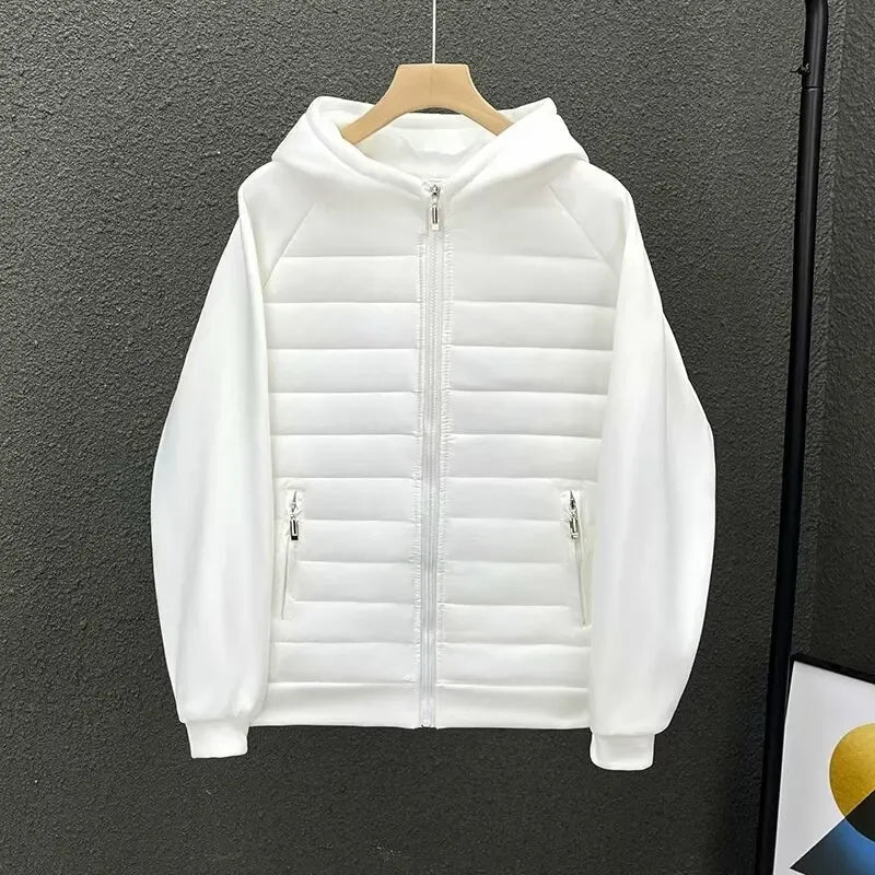 Chic Cotton Jacket with Quilted Design