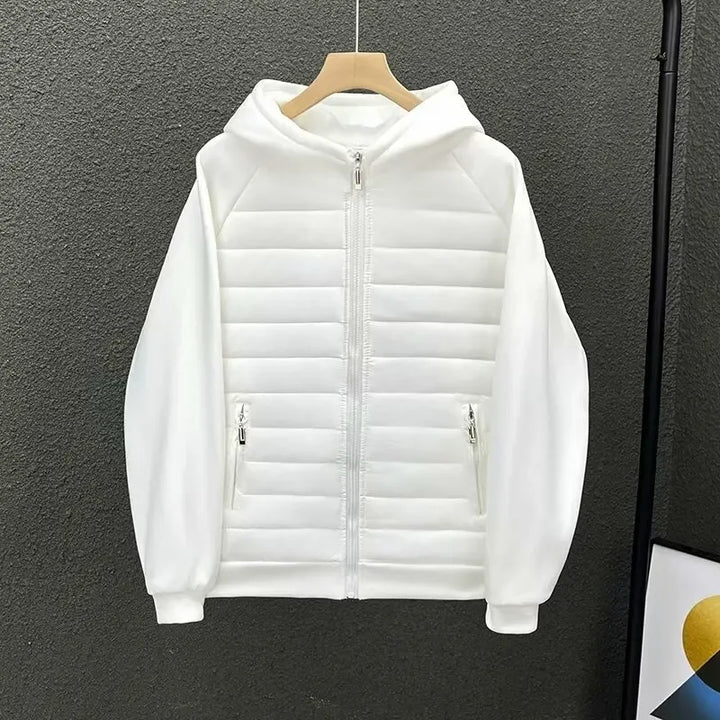 Chic Cotton Jacket with Quilted Design