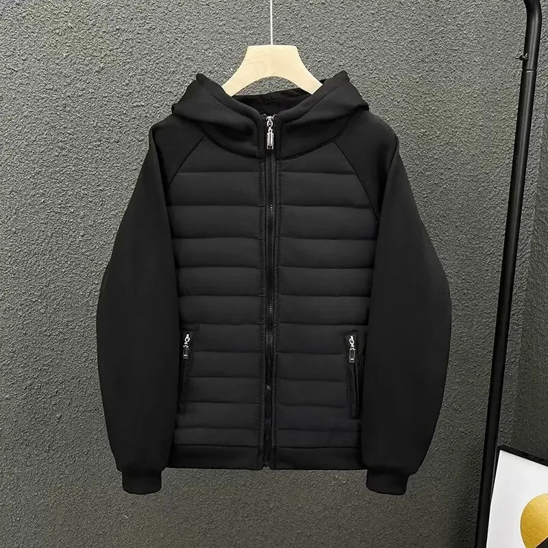 Chic Cotton Jacket with Quilted Design