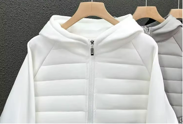 Chic Cotton Jacket with Quilted Design