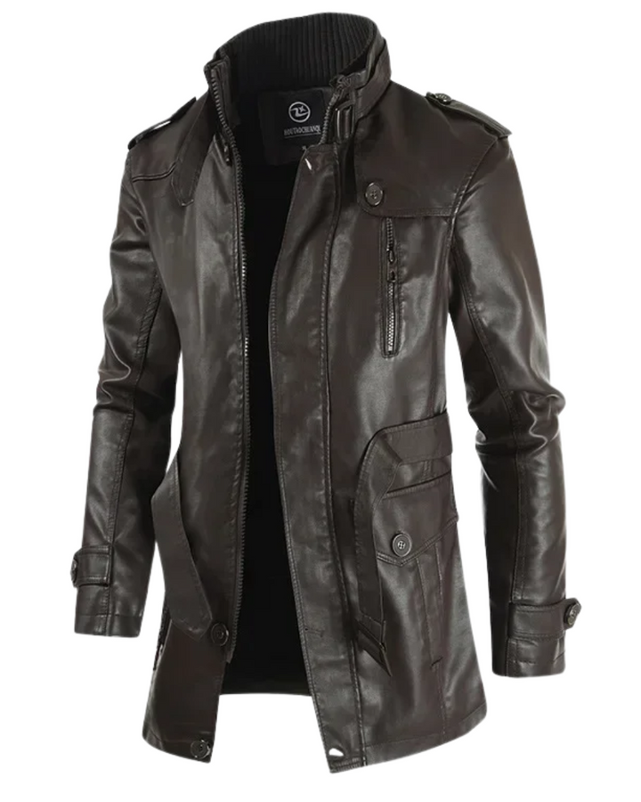 Sleek and Stylish Leather Biker Jacket