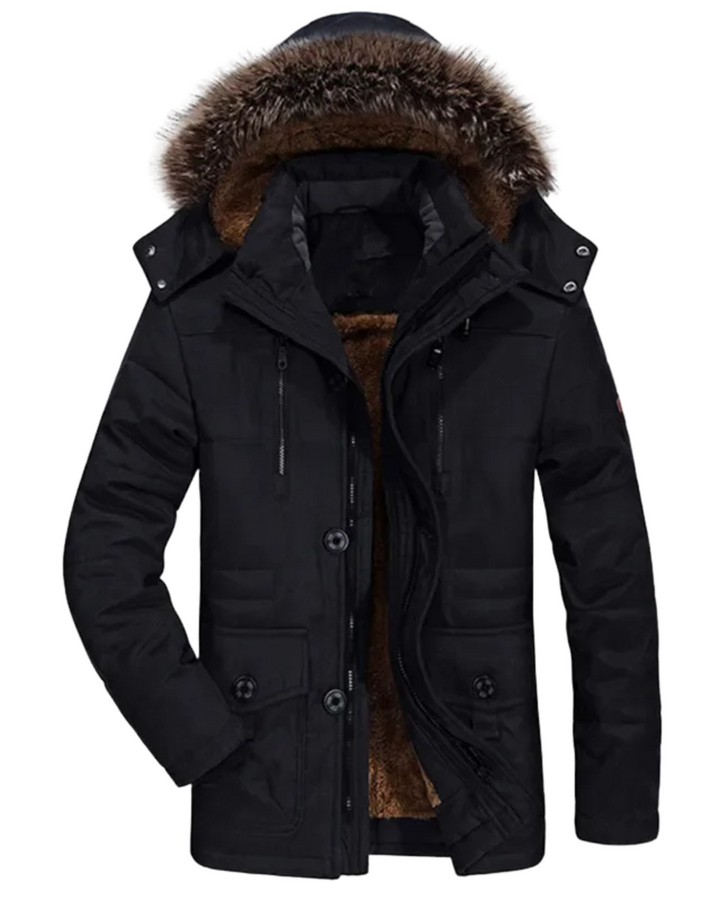 Winter Hooded Jacket in Cotton