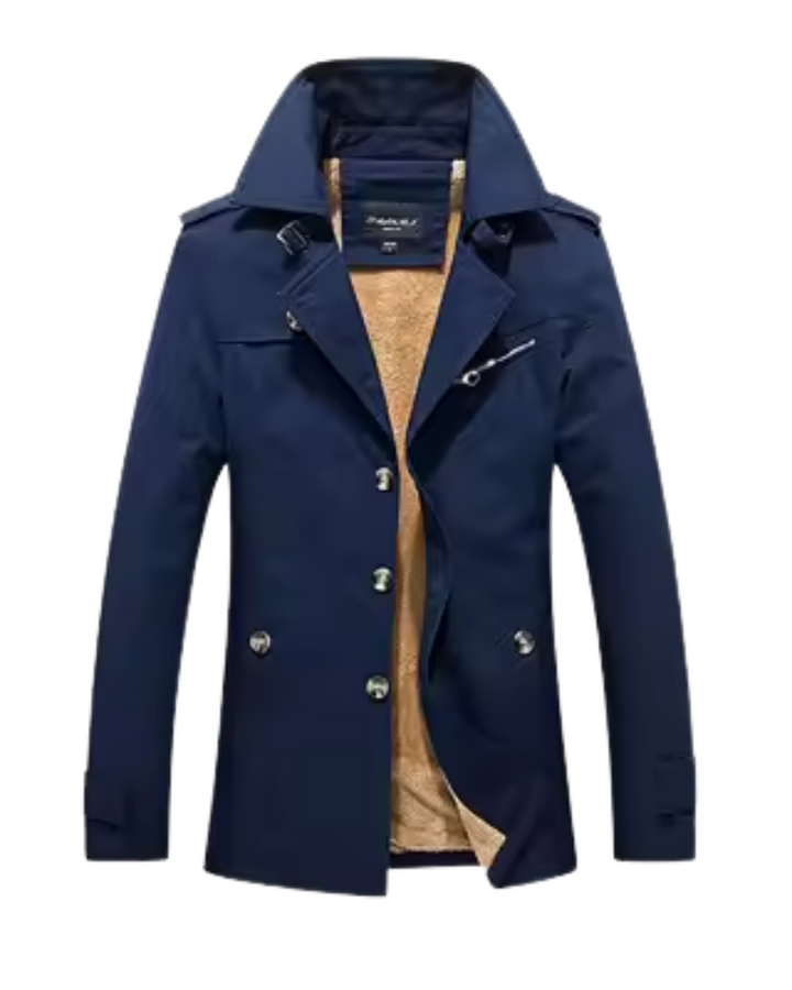 Chic Trench Coat with Padding