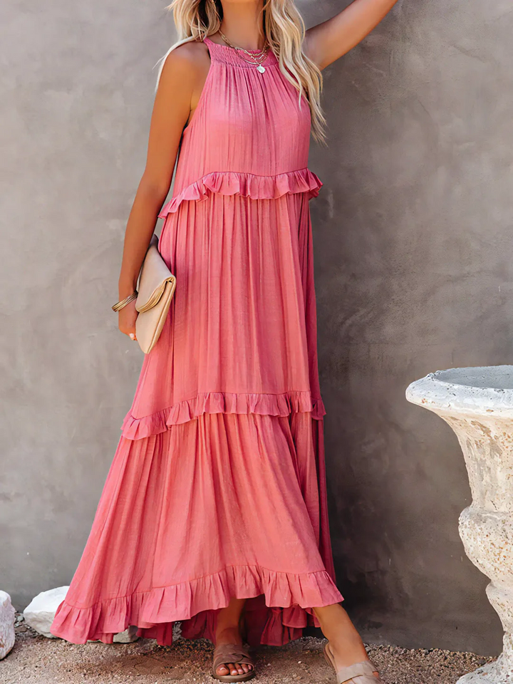 Maxi Dress with Ruffles by Elsie