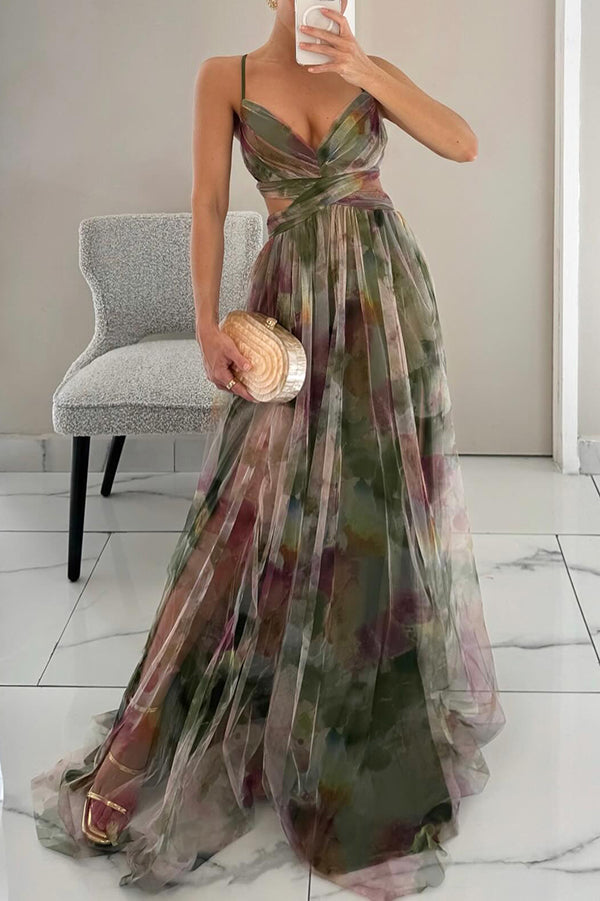 Dorte | Maxi Dress with Floral Design