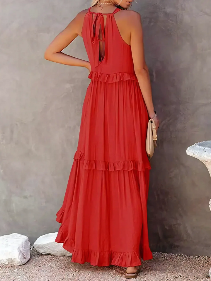 Maxi Dress with Ruffles by Elsie