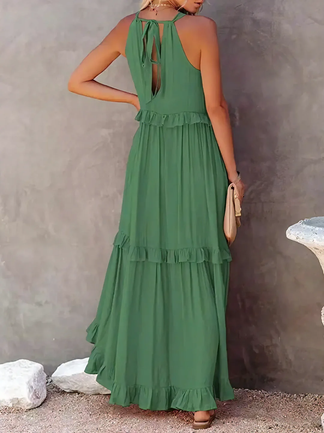 Maxi Dress with Ruffles by Elsie