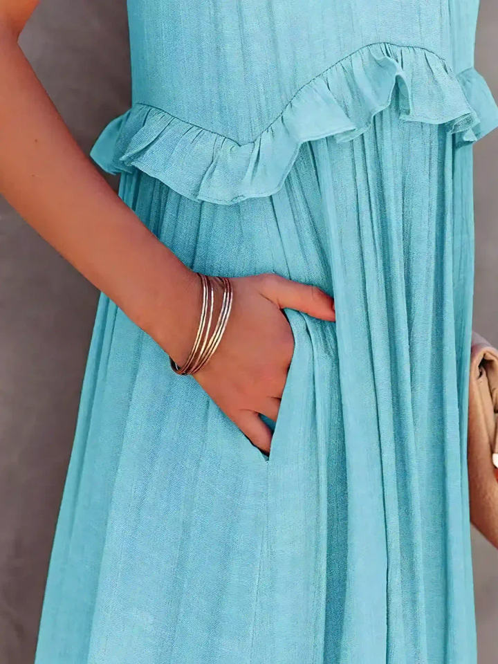 Maxi Dress with Ruffles by Elsie