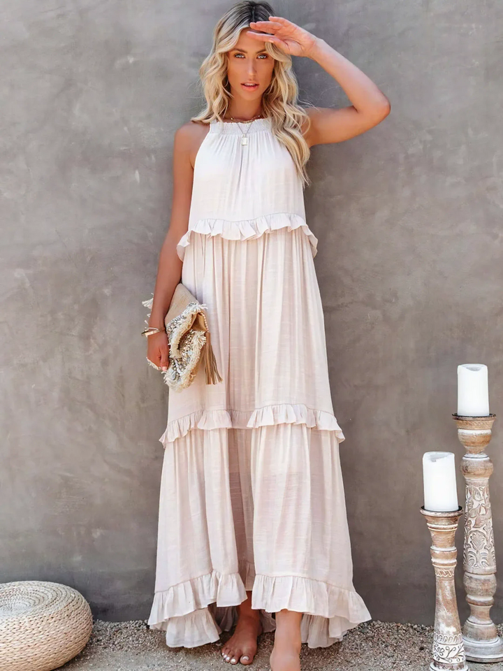 Maxi Dress with Ruffles by Elsie