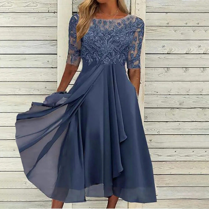 Embroidered Lace Dress by Zaria™