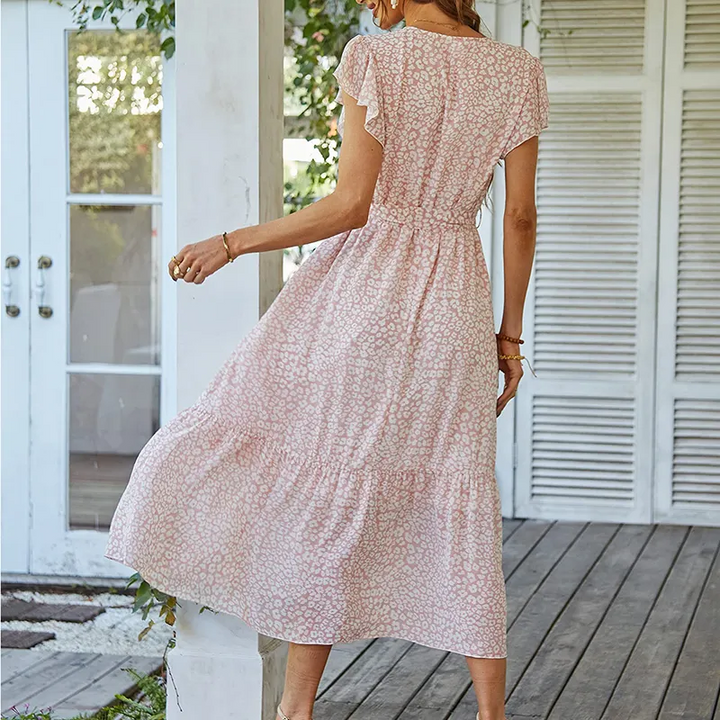 Zoe™ Summer Dress - Comfortable Floral Wrap Belt