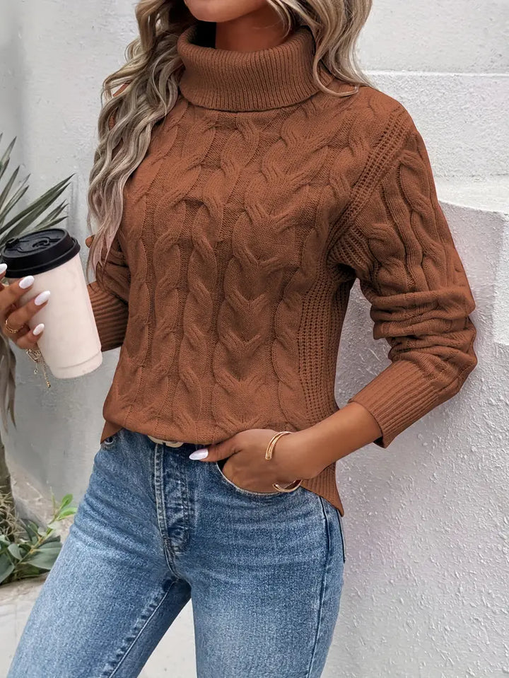 Twisted Turtleneck Sweater by Clémence™